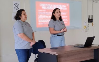Palestra sobre direitos, deveres e proteção no ambiente de trabalho